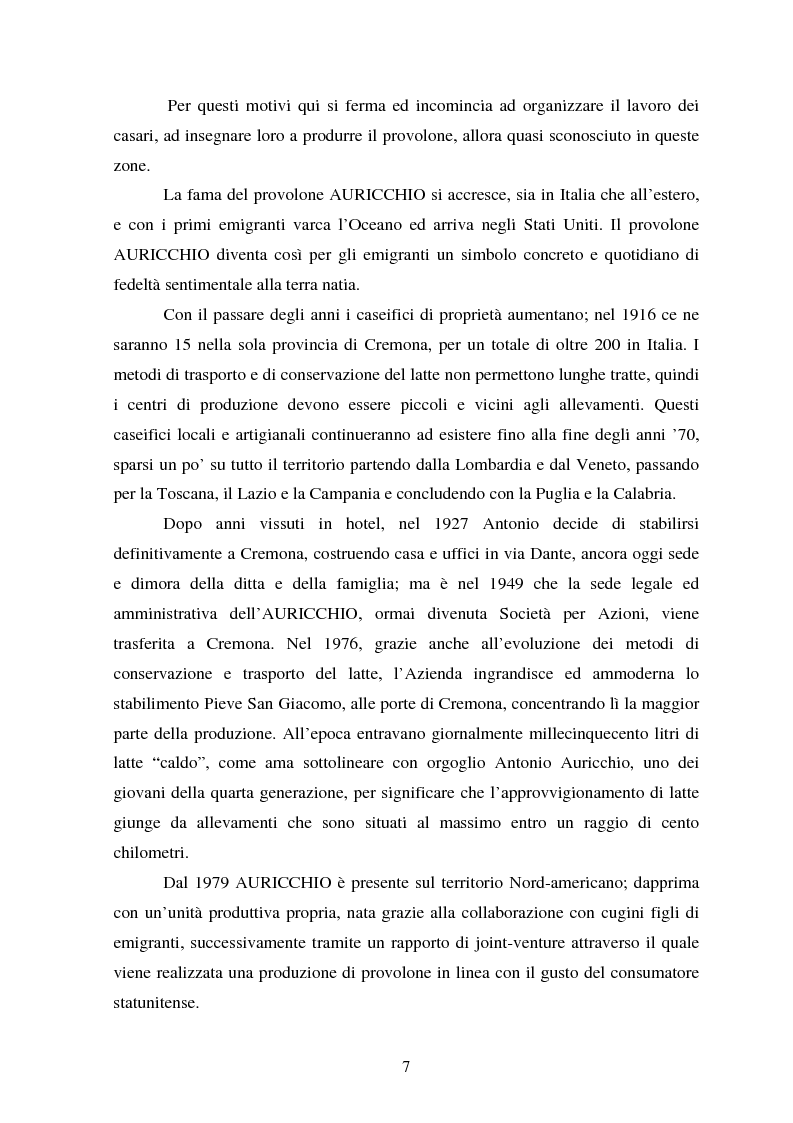Anteprima della tesi: Le strategie competitive nel settore lattiero caseario. Il caso Auricchio, Pagina 4