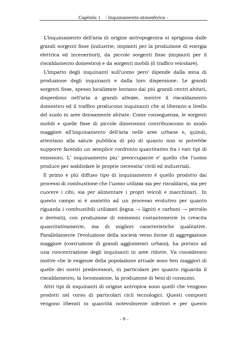 Anteprima della tesi: Metodologia cinematica per la misura delle polveri sottili in ambiente urbano, Pagina 8