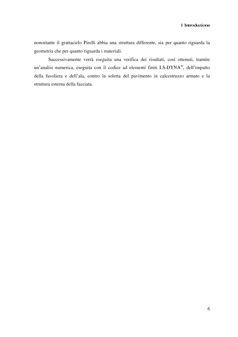 Anteprima della tesi: Impatto di un velivolo contro un grattacielo: considerazioni strutturali preliminari, Pagina 6