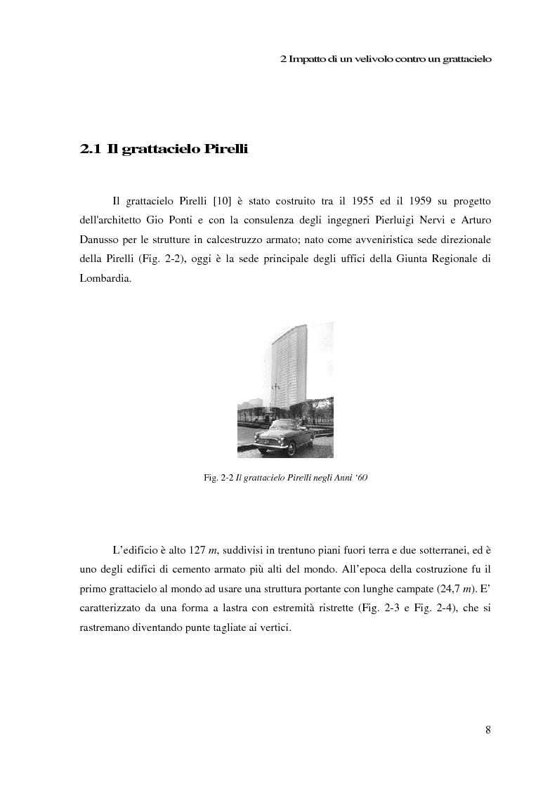Anteprima della tesi: Impatto di un velivolo contro un grattacielo: considerazioni strutturali preliminari, Pagina 8