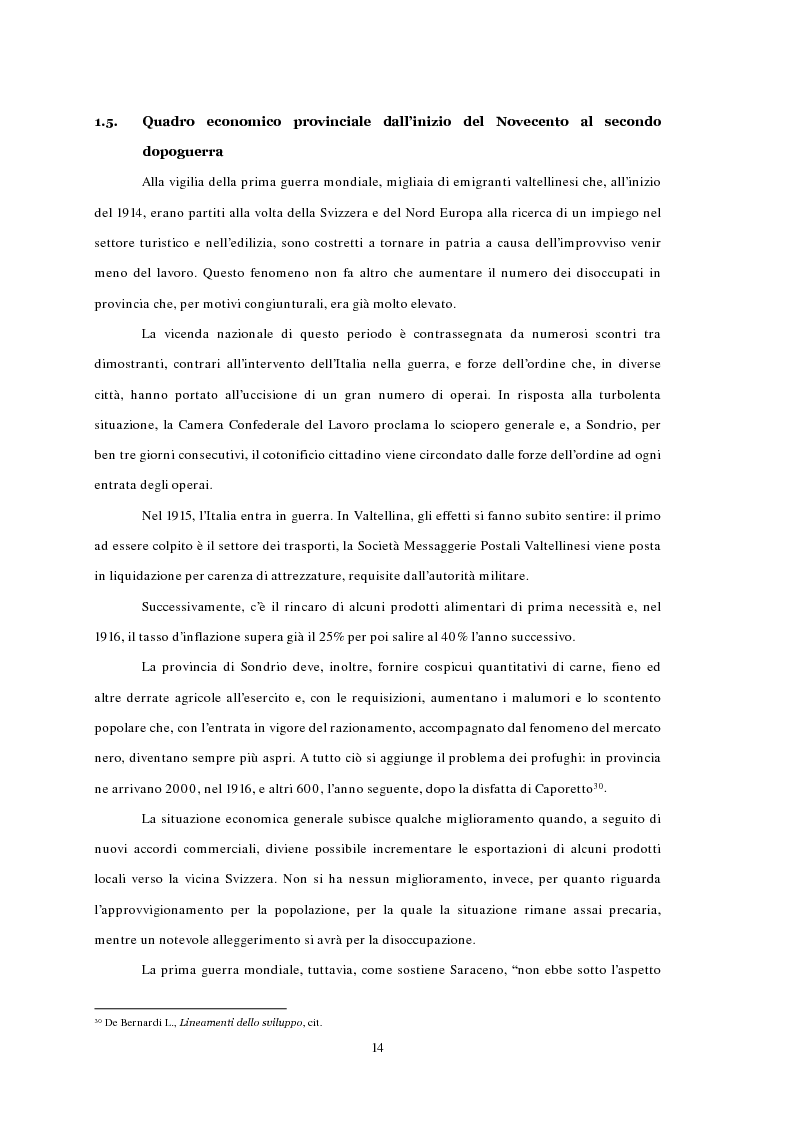 Anteprima della tesi: L'emigrazione ed il frontalierato in provincia di Sondrio, Pagina 14