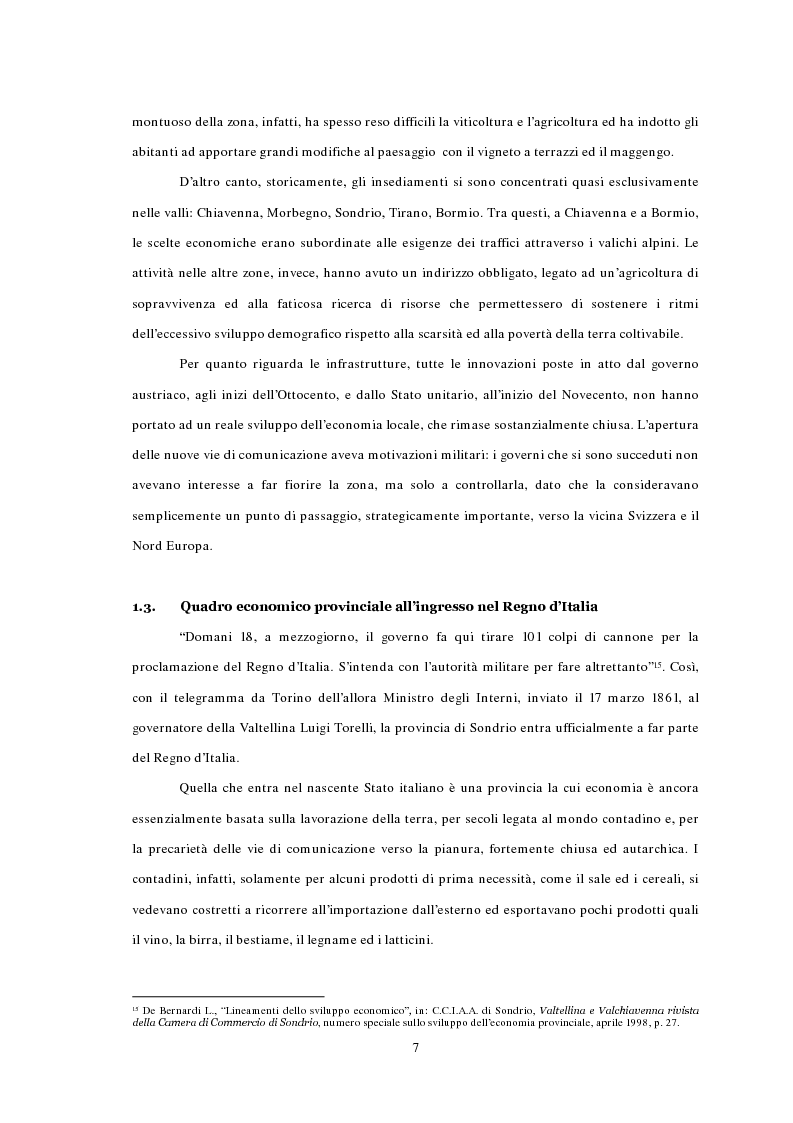 Anteprima della tesi: L'emigrazione ed il frontalierato in provincia di Sondrio, Pagina 7