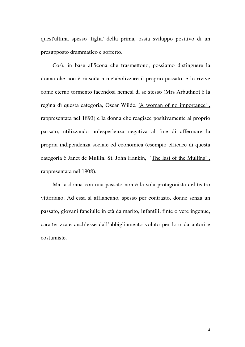 Anteprima della tesi: Funzione iconografica dell'abbigliamento femminile nella commedia tardo vittoriana, Pagina 4