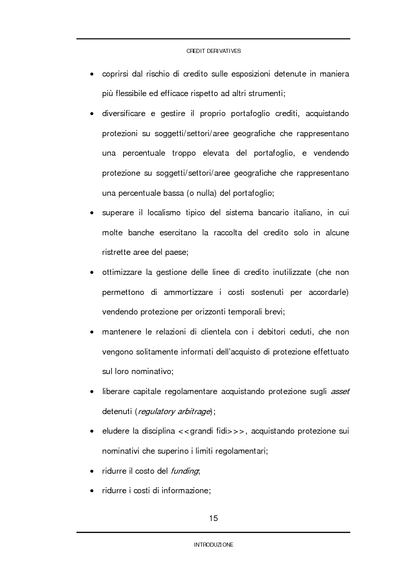Anteprima della tesi: Credit derivatives: tipologie, finalità di utilizzo e modalità di pricing, Pagina 12
