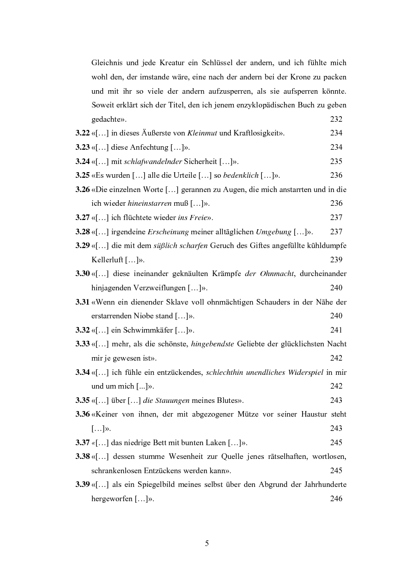 Indice della tesi: Ein Brief di Hugo von Hofmannsthal e le sue traduzioni italiane, Pagina 5
