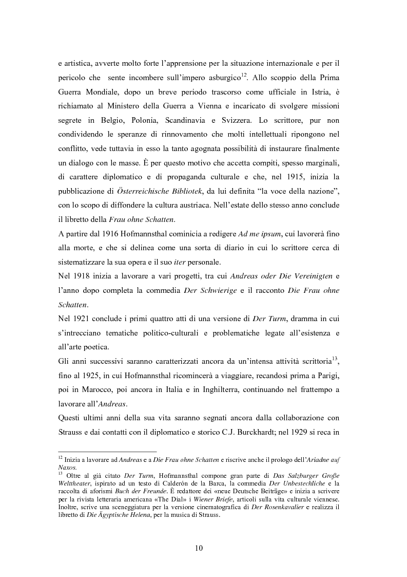 Anteprima della tesi: Ein Brief di Hugo von Hofmannsthal e le sue traduzioni italiane, Pagina 4