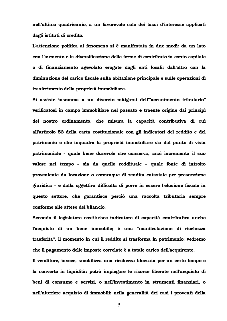 Anteprima della tesi: I trasferimenti immobiliari: aspetti fiscali, Pagina 3