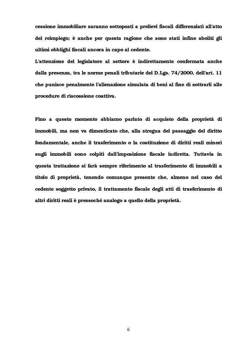 Anteprima della tesi: I trasferimenti immobiliari: aspetti fiscali, Pagina 4