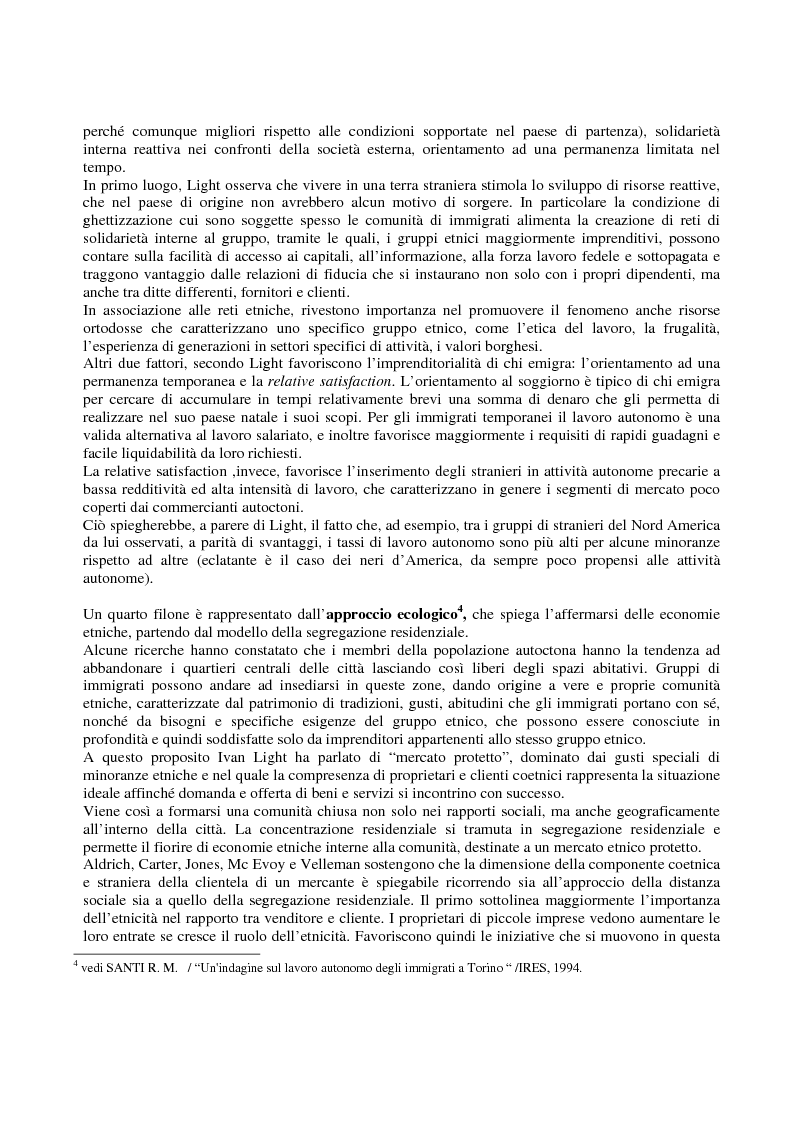 Anteprima della tesi: Immigrati e lavoro autonomo nella realtà milanese, Pagina 3