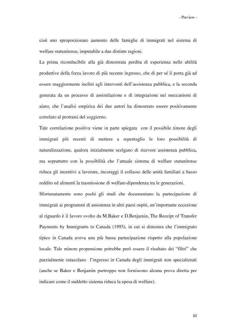 Anteprima della tesi: Gli effetti dell'immigrazione sulle entrate e spese pubbliche con particolare riferimento alla regione Valle d'Aosta, Pagina 3