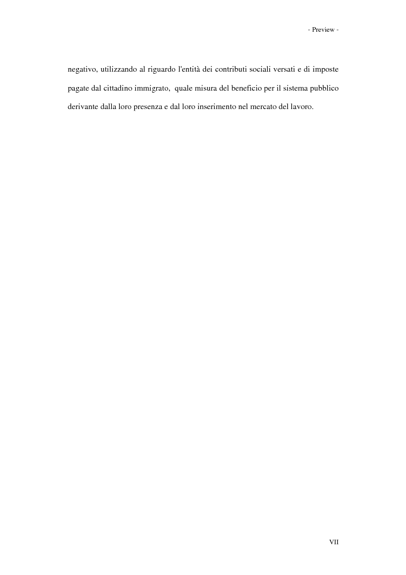 Anteprima della tesi: Gli effetti dell'immigrazione sulle entrate e spese pubbliche con particolare riferimento alla regione Valle d'Aosta, Pagina 7