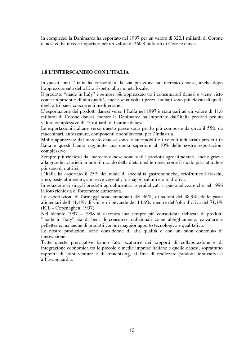 Anteprima della tesi: Il consumo e il mercato dell'olio d'oliva in Danimarca, Pagina 10
