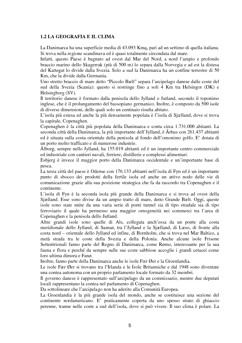 Anteprima della tesi: Il consumo e il mercato dell'olio d'oliva in Danimarca, Pagina 2