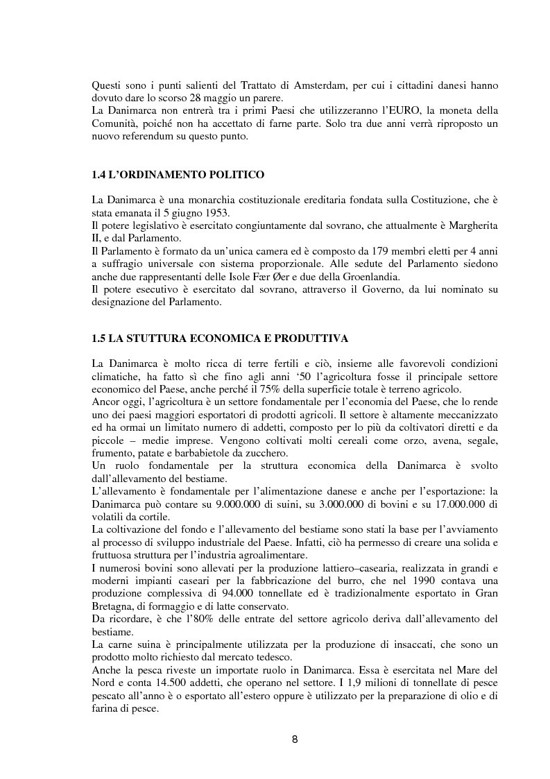 Anteprima della tesi: Il consumo e il mercato dell'olio d'oliva in Danimarca, Pagina 5