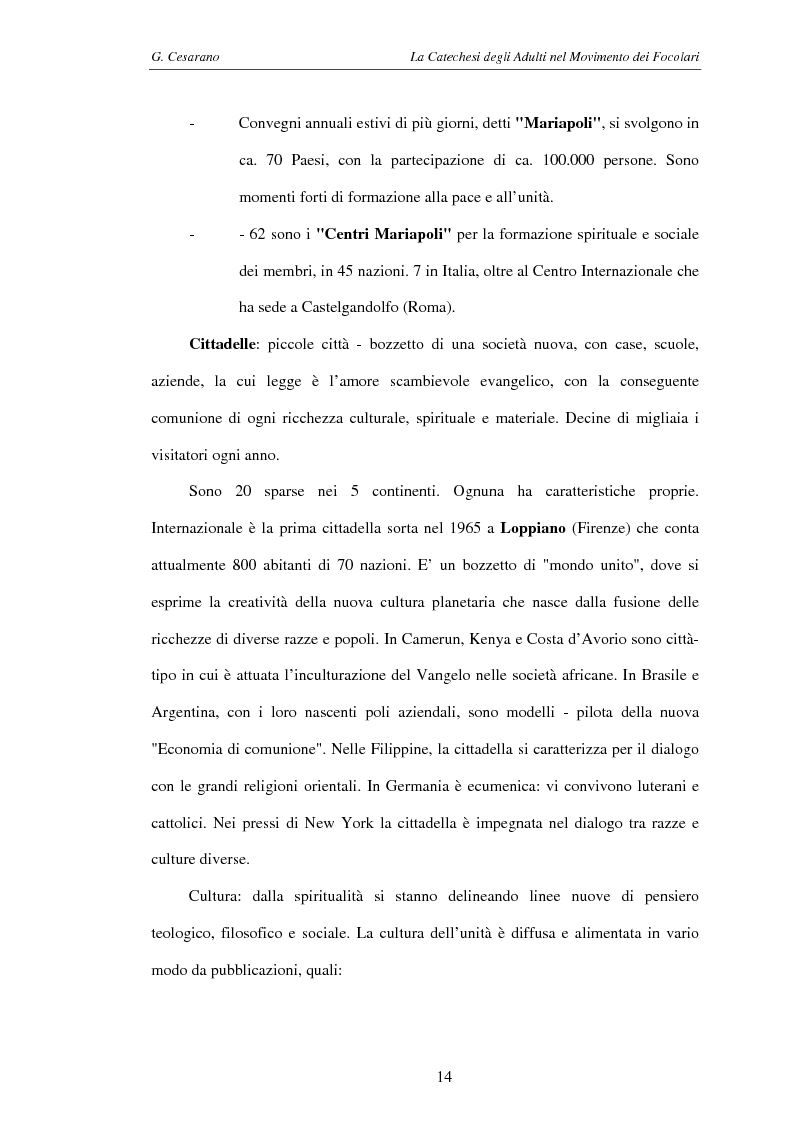 Anteprima della tesi: La catechesi degli adulti nel movimento dei Focolari, Pagina 11
