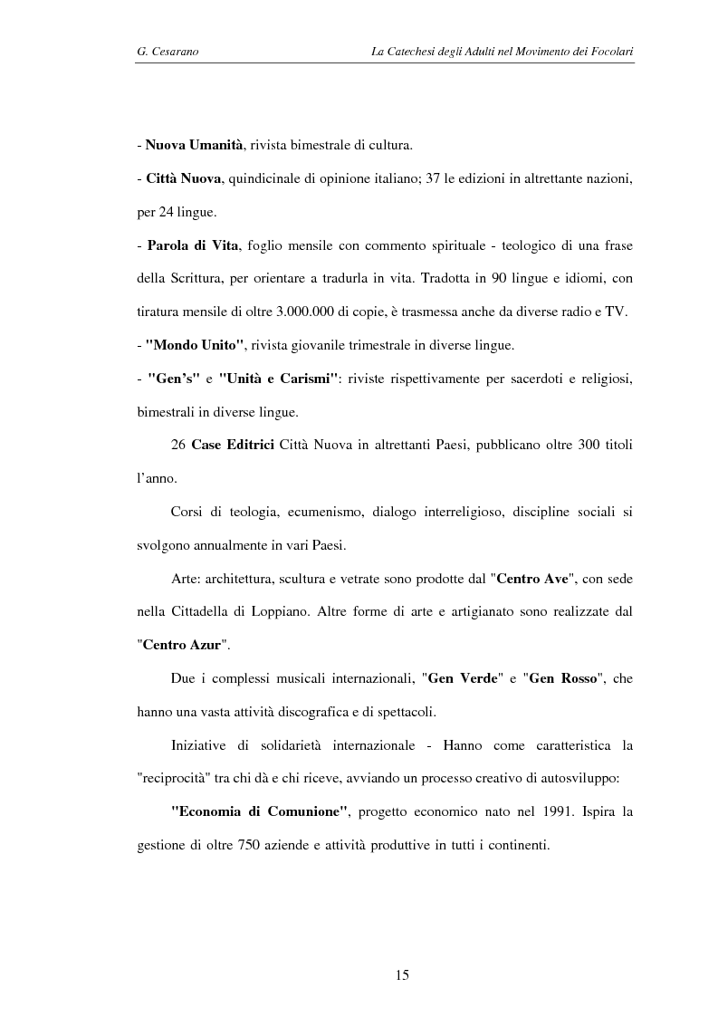Anteprima della tesi: La catechesi degli adulti nel movimento dei Focolari, Pagina 12