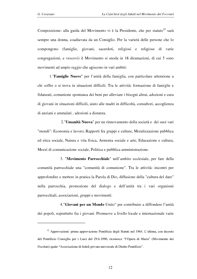 Anteprima della tesi: La catechesi degli adulti nel movimento dei Focolari, Pagina 9