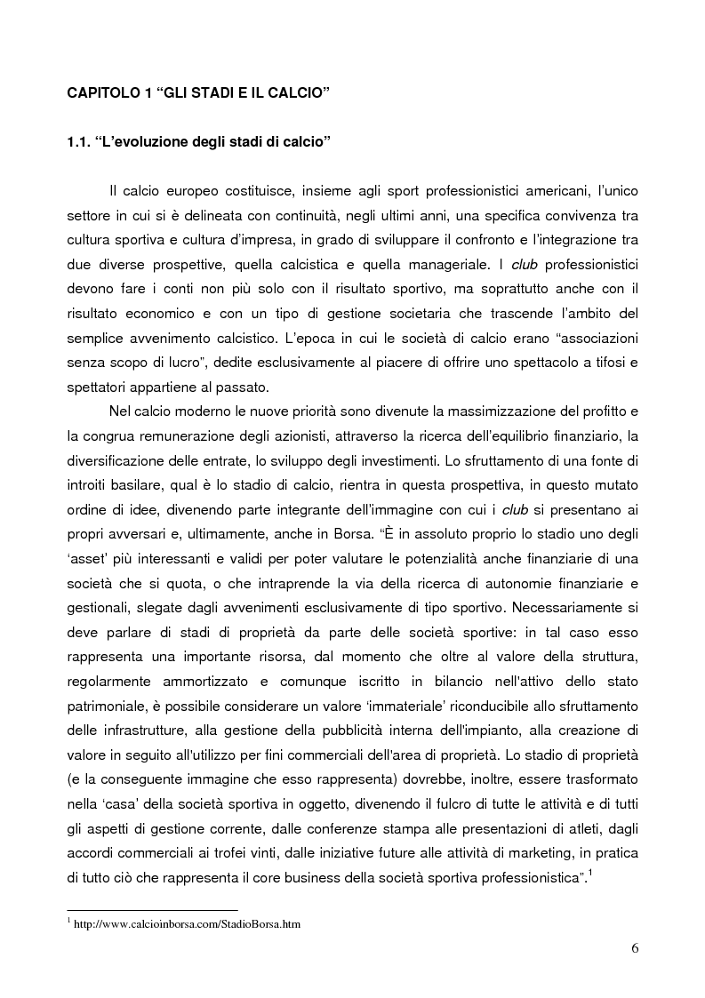 Anteprima della tesi: Il marketing degli stadi di calcio in Europa: il caso dell'Amsterdam Arena, Pagina 3