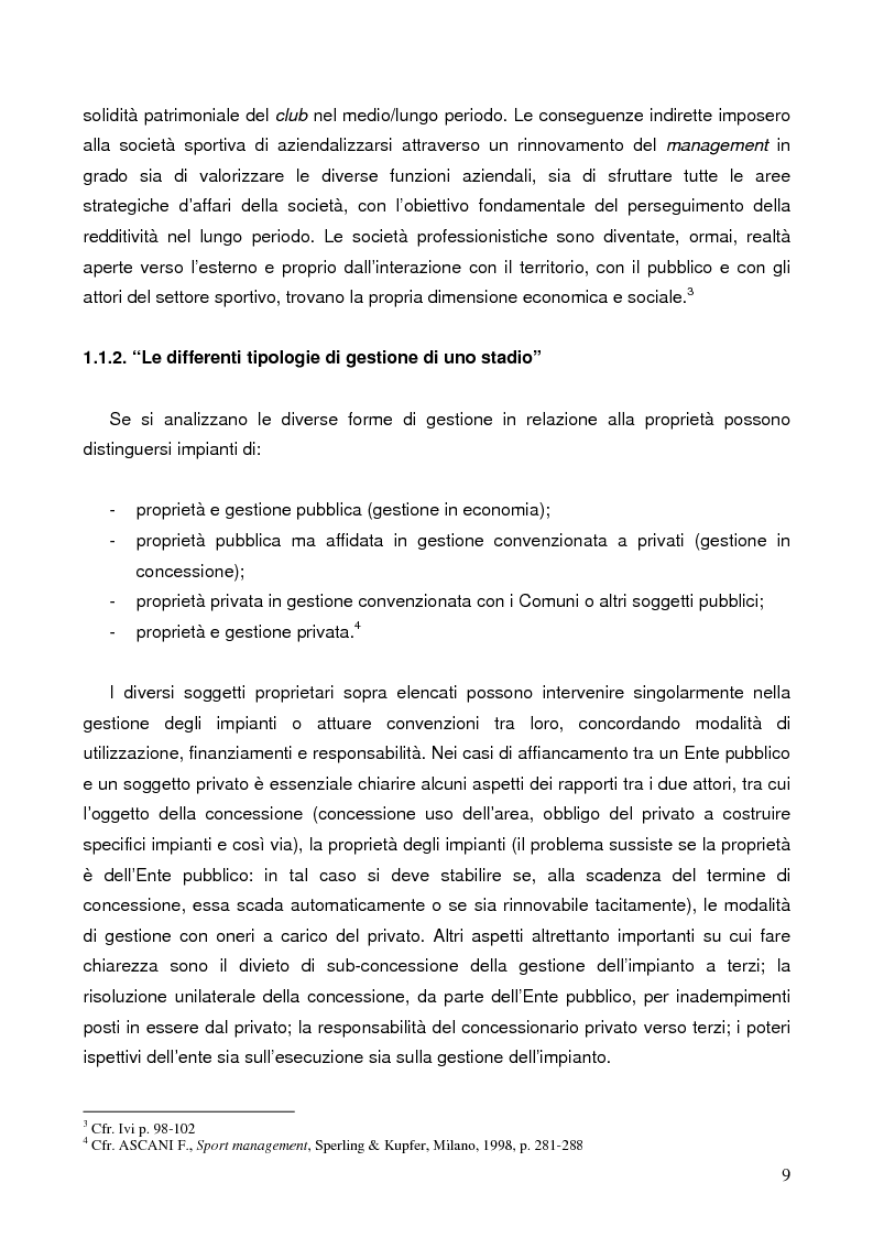 Anteprima della tesi: Il marketing degli stadi di calcio in Europa: il caso dell'Amsterdam Arena, Pagina 6