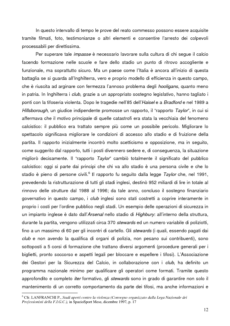 Anteprima della tesi: Il marketing degli stadi di calcio in Europa: il caso dell'Amsterdam Arena, Pagina 9