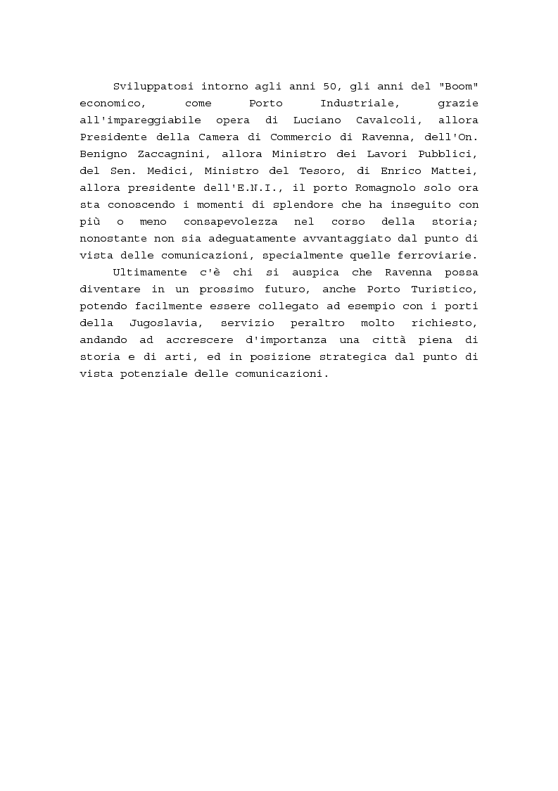 Anteprima della tesi: Il porto di Ravenna dal fascismo ai nostri giorni, Pagina 2