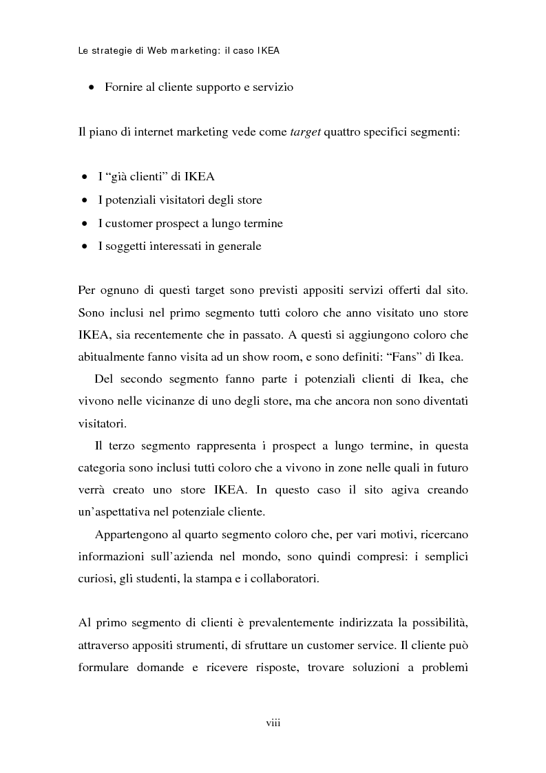 Anteprima della tesi: Le strategie di web marketing: il caso Ikea, Pagina 8