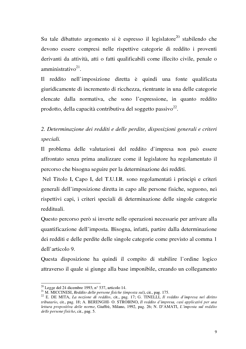 Anteprima della tesi: I criteri di valutazione nel reddito d'impresa, Pagina 7