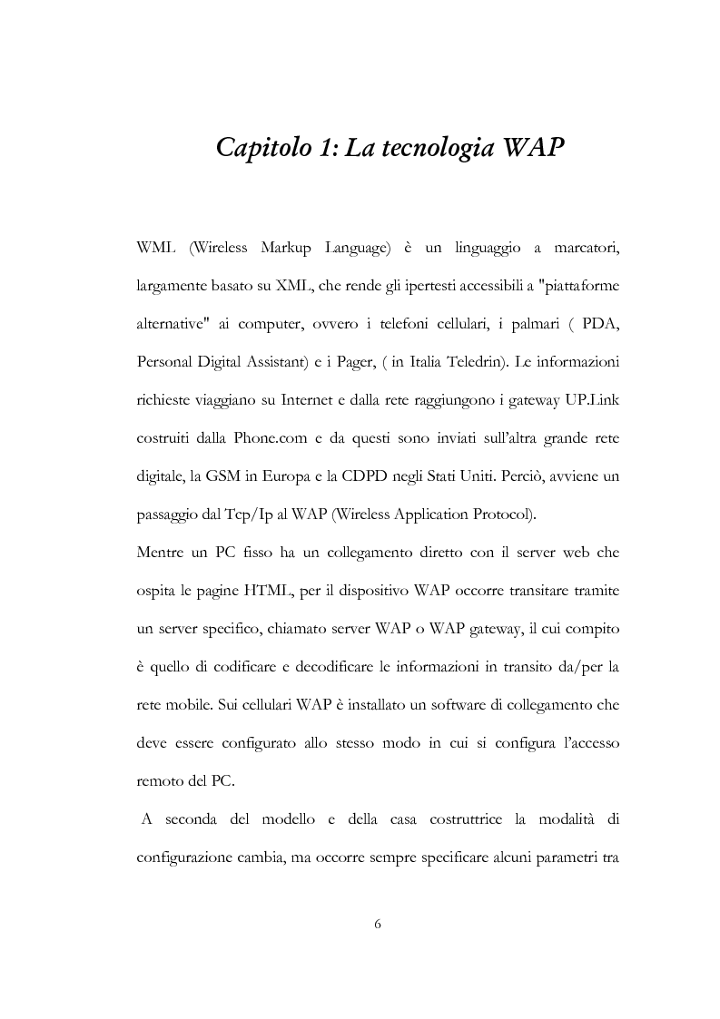 Anteprima della tesi: W@pstat: gestire le informazioni di un dipartimento universitario tramite wap, Pagina 3