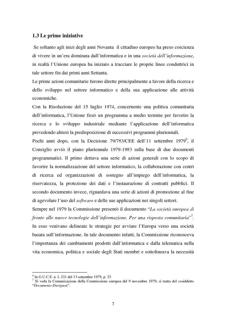 Anteprima della tesi: La disciplina comunitaria in materia di commercio elettronico, Pagina 14