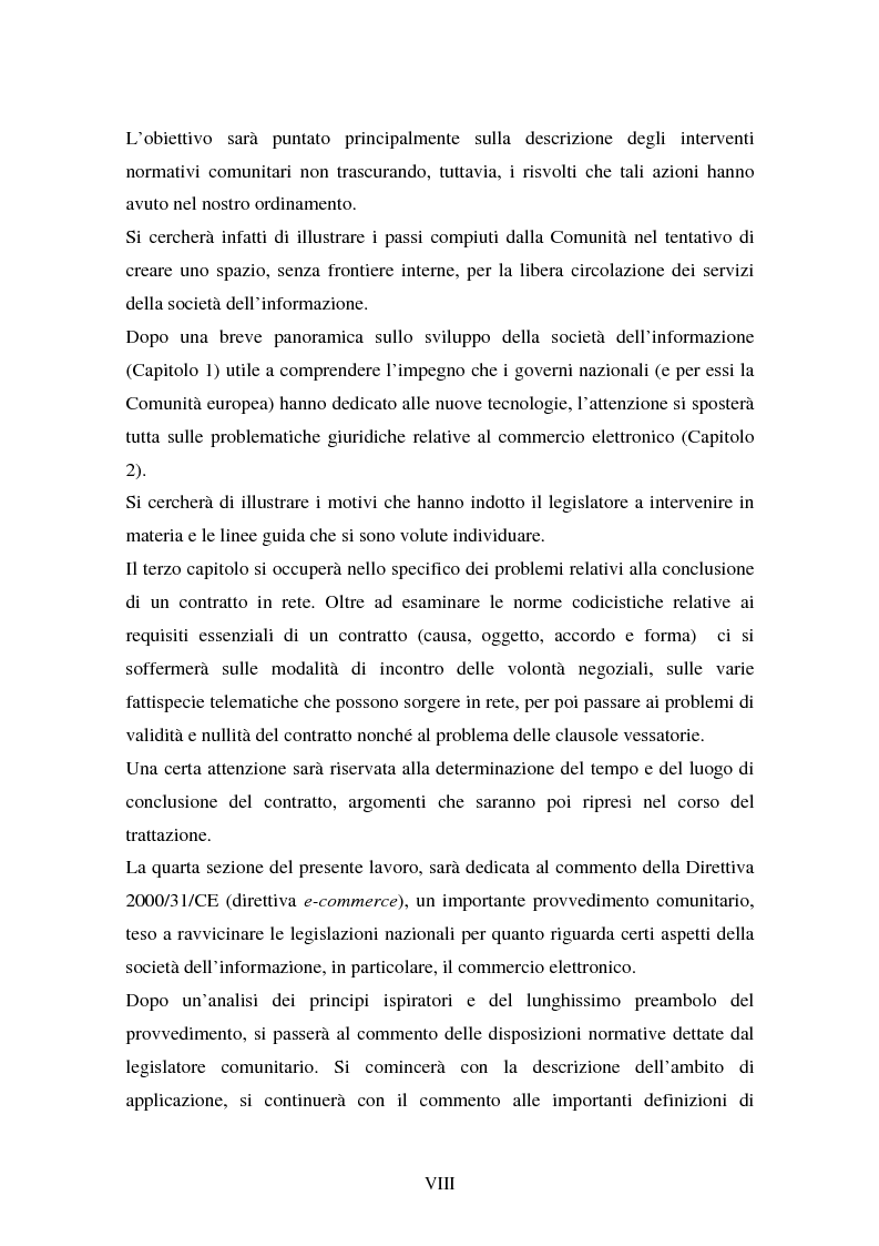 Anteprima della tesi: La disciplina comunitaria in materia di commercio elettronico, Pagina 6