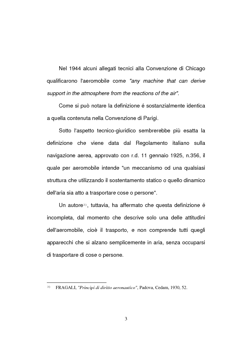 Anteprima della tesi: La responsabilità extracontrattuale del costruttore di aeromobili, Pagina 3
