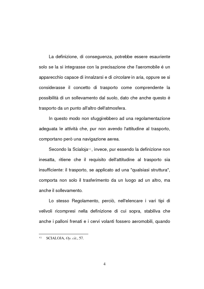 Anteprima della tesi: La responsabilità extracontrattuale del costruttore di aeromobili, Pagina 4