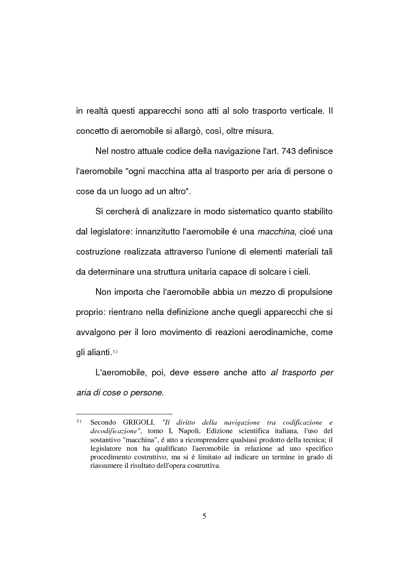 Anteprima della tesi: La responsabilità extracontrattuale del costruttore di aeromobili, Pagina 5