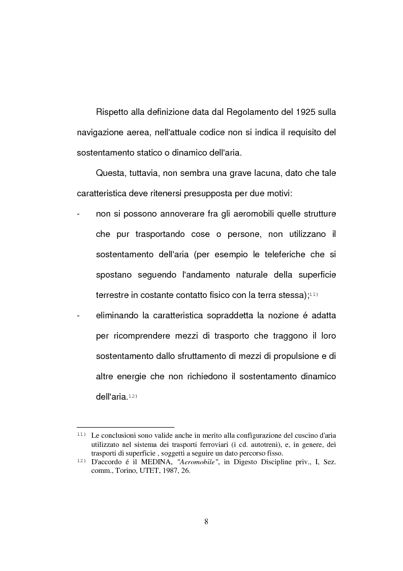 Anteprima della tesi: La responsabilità extracontrattuale del costruttore di aeromobili, Pagina 8
