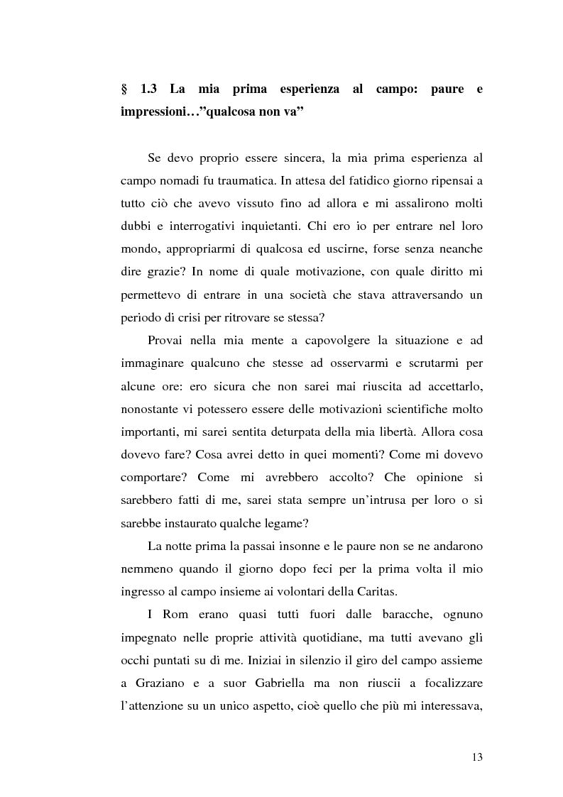 Anteprima della tesi: La scoperta della cultura Rom come mezzo per un'integrazione possibile: una ricerca sui minori Rom di Messina, Pagina 12