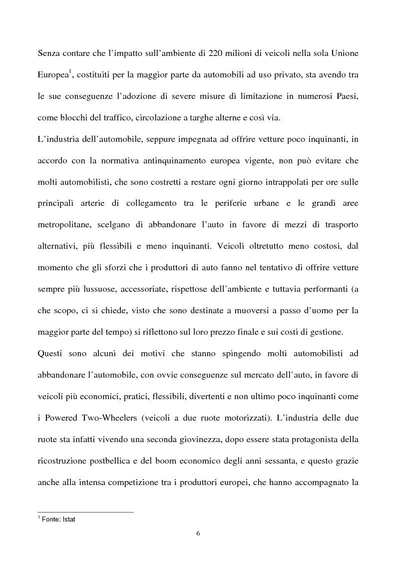 Anteprima della tesi: L'industria della motocicletta: il caso Honda Italia, Pagina 4