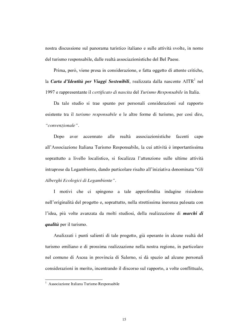Anteprima della tesi: Le tipologie turistiche negli anni 2000: turismo sostenibile e turismo sociale, Pagina 9