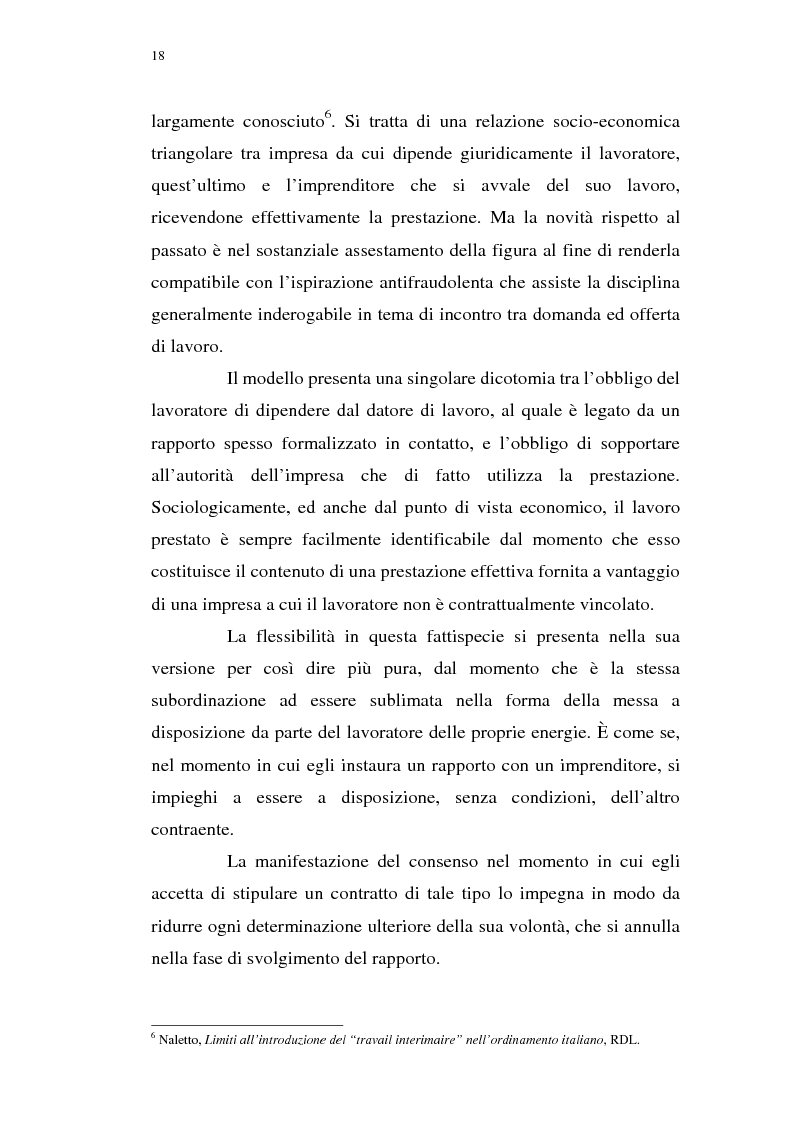 Anteprima della tesi: Il lavoro interinale, Pagina 4