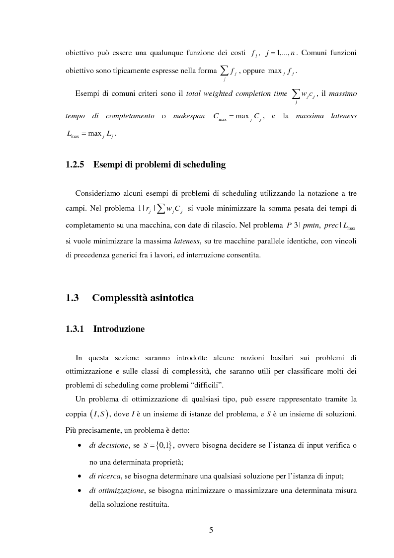 Anteprima della tesi: Analisi e sperimentazione di algoritmi di scheduling bicriterio, Pagina 5