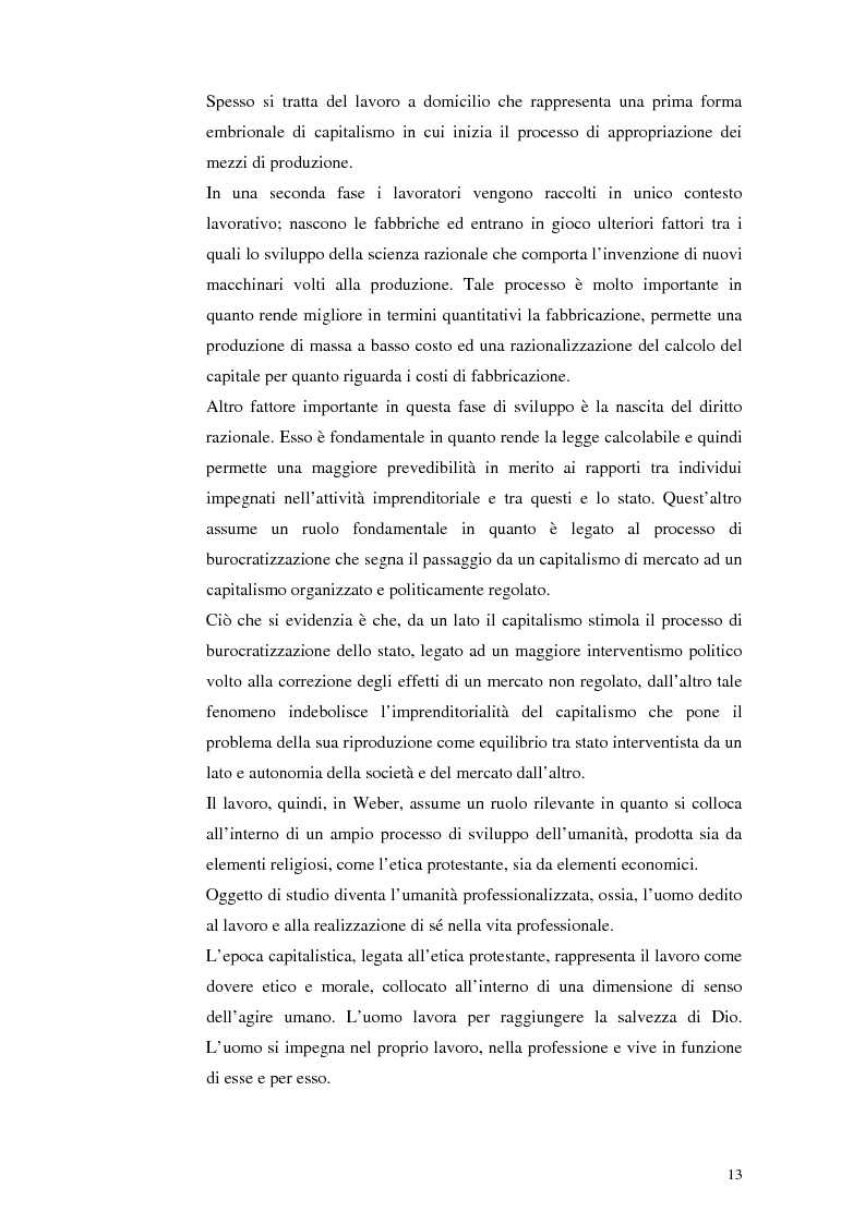 Anteprima della tesi: Il lavoro tra economia e società. Le trasformazioni del lavoro e le nuove forme della parasubordinazione. Una ricerca empirica in Emilia Romagna, Pagina 11