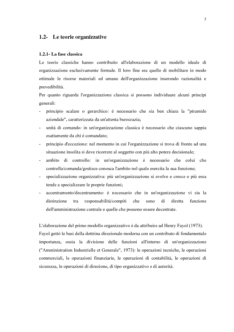 Anteprima della tesi: La gestione efficace della ricchezza ''risorse umane'' come fattore di sviluppo organizzativo e vantaggio competitivo: il contributo dell'intervento formativo, Pagina 9