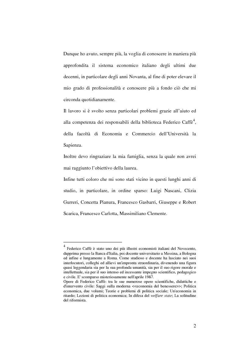 Anteprima della tesi: Il capitalismo italiano negli anni Novanta, Pagina 2