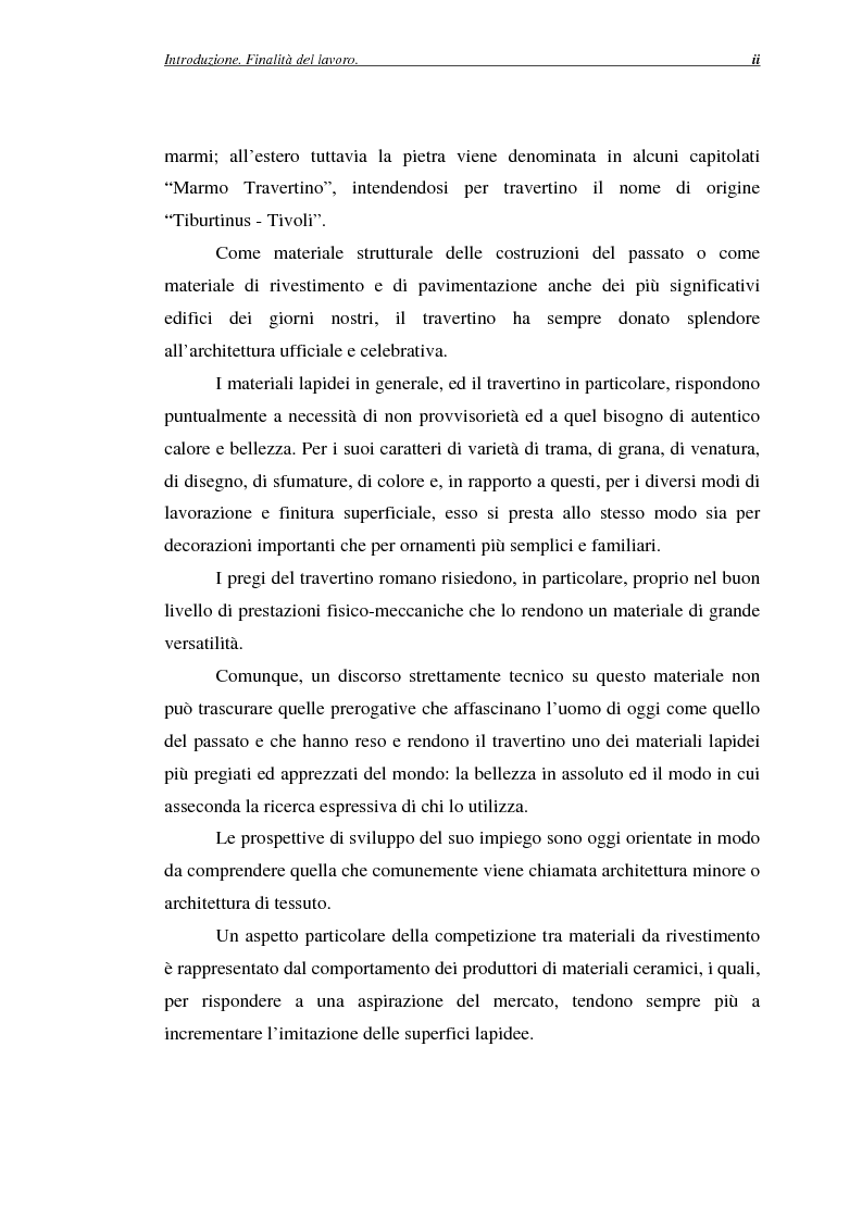 Anteprima della tesi: La certificazione di qualità del travertino romano, Pagina 2