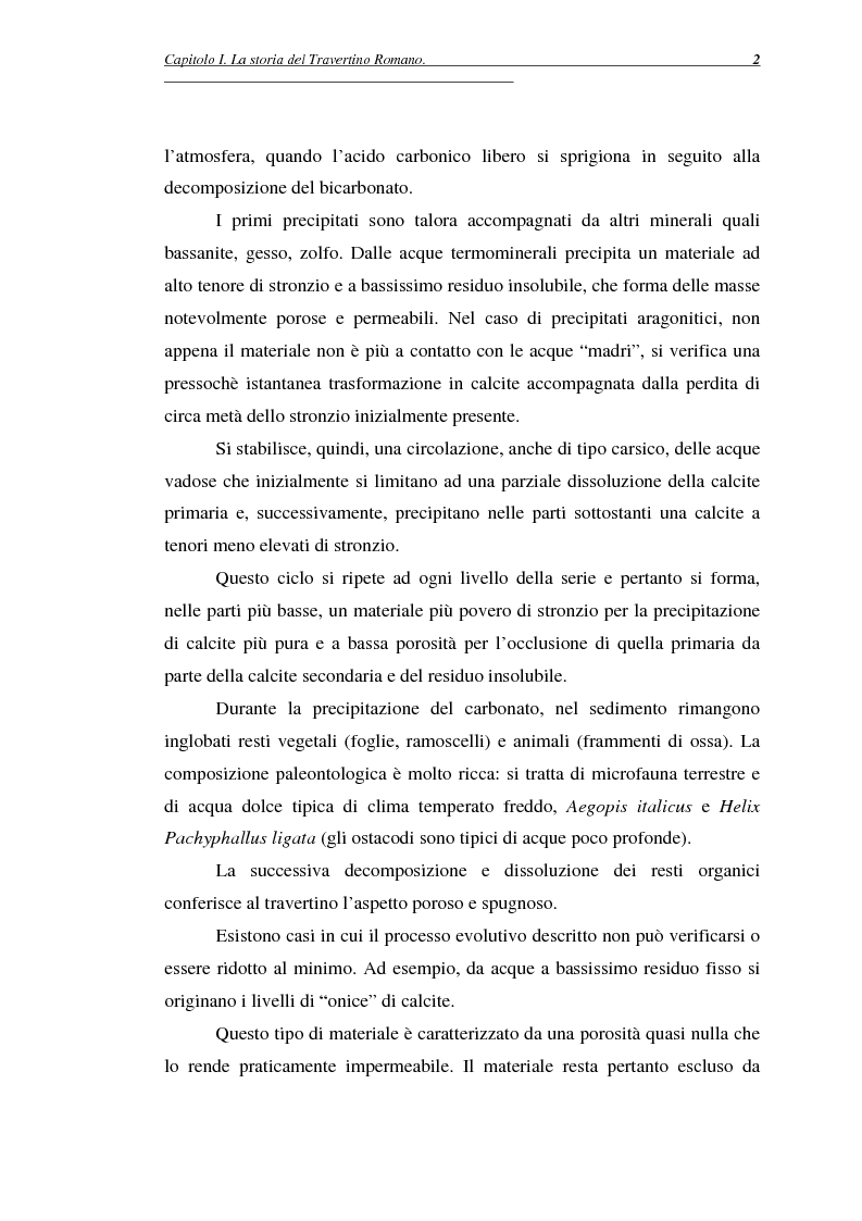 Anteprima della tesi: La certificazione di qualità del travertino romano, Pagina 5