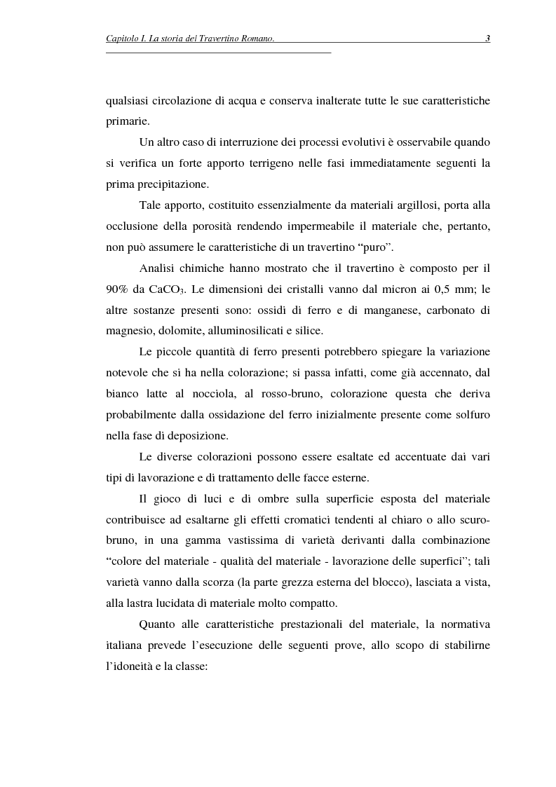 Anteprima della tesi: La certificazione di qualità del travertino romano, Pagina 6
