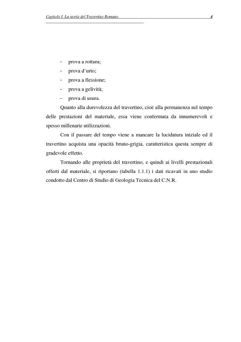 Anteprima della tesi: La certificazione di qualità del travertino romano, Pagina 7