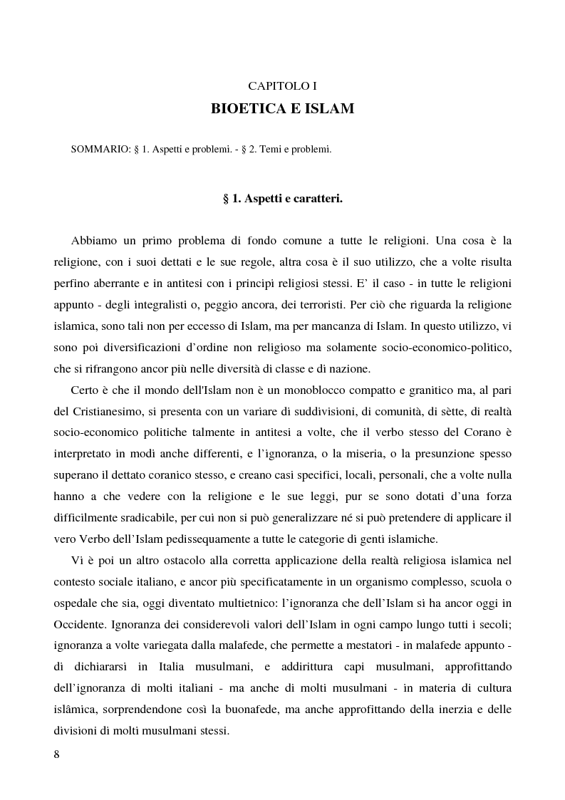 Anteprima della tesi: Bioetica e clonazione fra Islam e Cristianesimo, Pagina 2