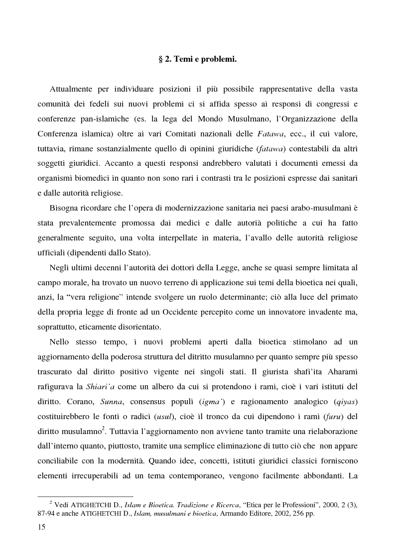 Anteprima della tesi: Bioetica e clonazione fra Islam e Cristianesimo, Pagina 9