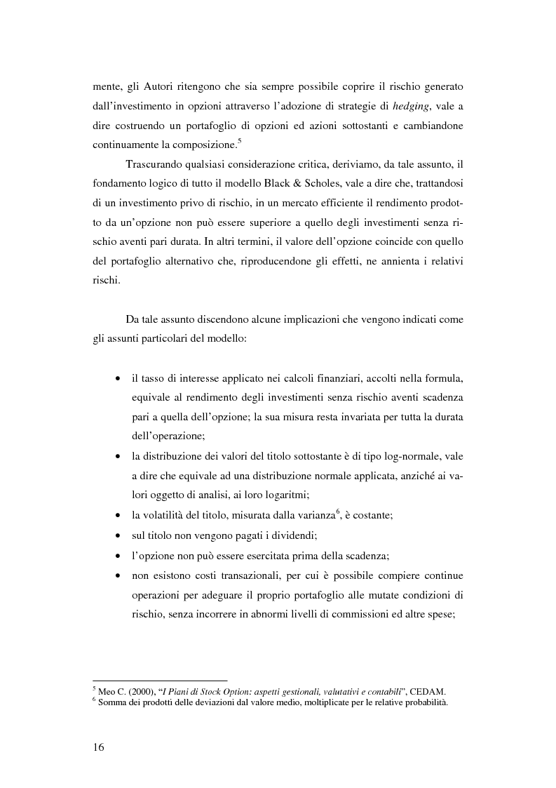 Anteprima della tesi: L'adozione dei piani di ''stock option'' in Italia, Pagina 10