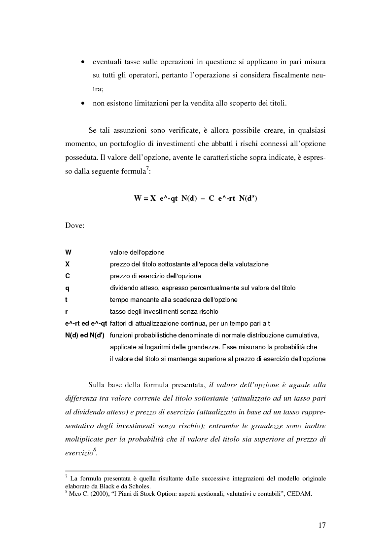 Anteprima della tesi: L'adozione dei piani di ''stock option'' in Italia, Pagina 11